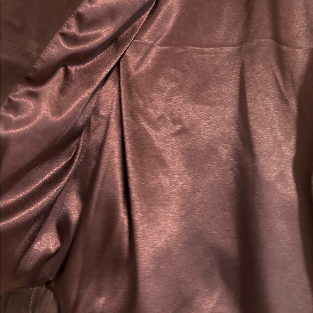 Gold Accented Brown Leather Motorcycle Jacket - Picture 3 of 7